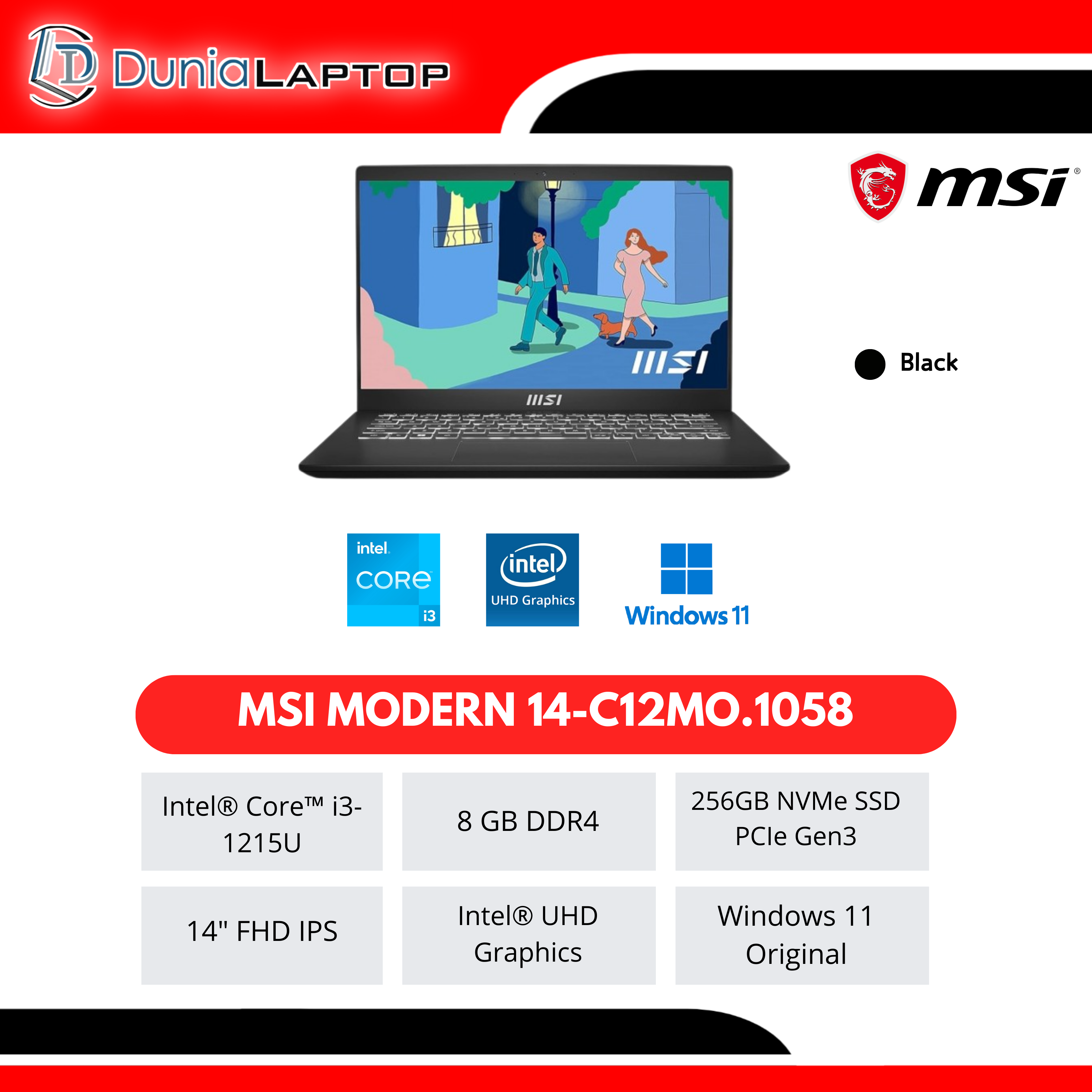 MSI MODERN 14-C12MO.1058
